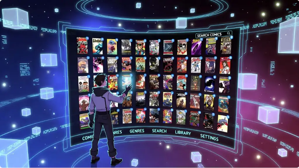 가상 공간 속 미래형 인터페이스